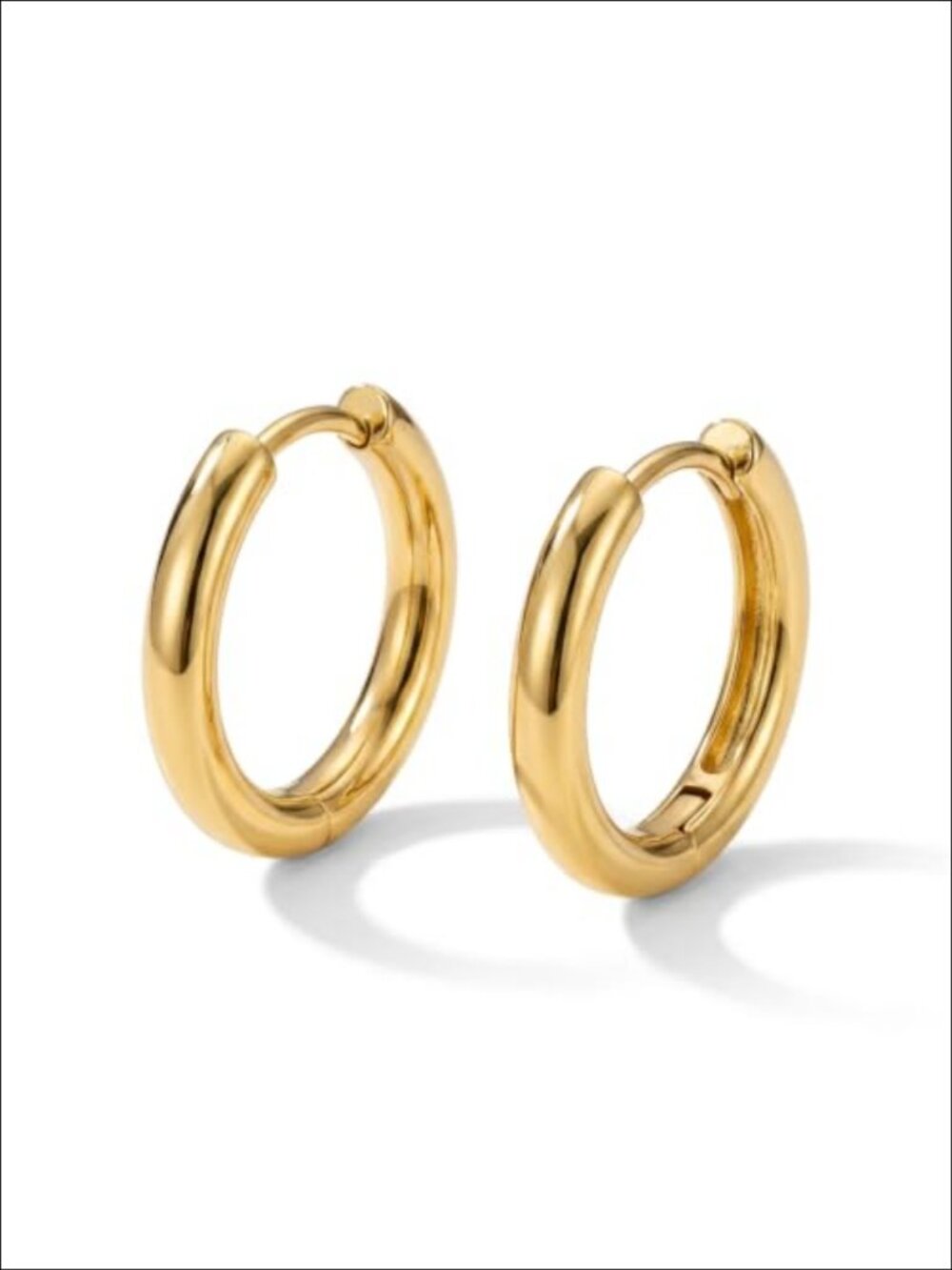 Dainty 14K Gold Plated Huggie Hoop Earrings for Women